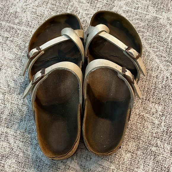 Birkenstock Mayari Gold Sz 38 - Picture 1 of 12
